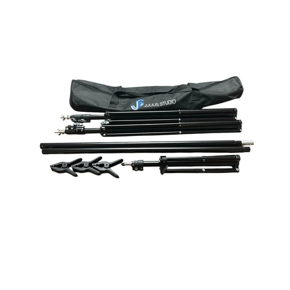 Julius Studio Photography Lighting Stands/Tripods. Set‎ Of 3 Adjustable & Case